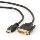  Gembird Cablexpert HDMI--> DVI-D kábel 0.5m (CC-HDMI-DVI-0.5M) 