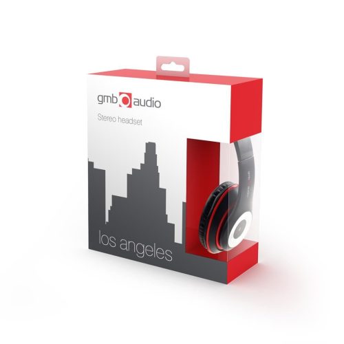  Gembird MHS-LAX-B Los Angeles sztereó headset fekete 
