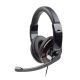  Gembird MHS-U-001 sztereó headset+mikrofon+hangerőszabályozó fekete 