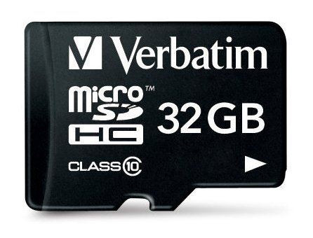  32GB SD HC micro memória kártya Verbatim + adapter (Class 10) (44083) 