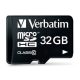 32GB SD HC micro memória kártya Verbatim + adapter (Class 10) (44083) 