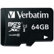  64GB microSDXC memóriakártya Verbatim + adapter (Class 10) (44084) 