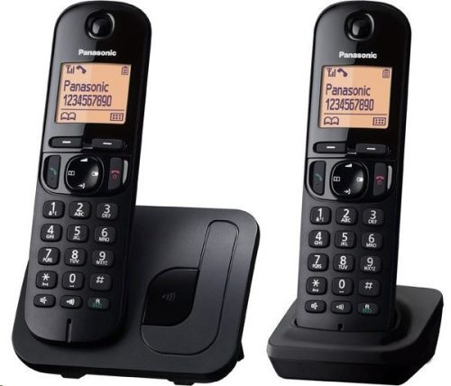  Panasonic KX-TGC212PDB DUO DECT hívóazonosítós telefon fekete 