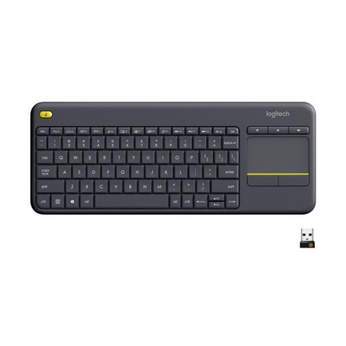  Logitech K400 Plus vezeték nélküli billentyűzet fekete (920-007157) 