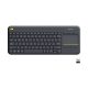  Logitech K400 Plus vezeték nélküli billentyűzet fekete (920-007157) 