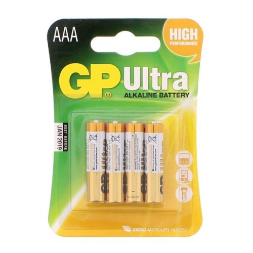  GP Ultra Alkáli AAA mikro elem (4db / csomag)  (GP24AU-BL4) 