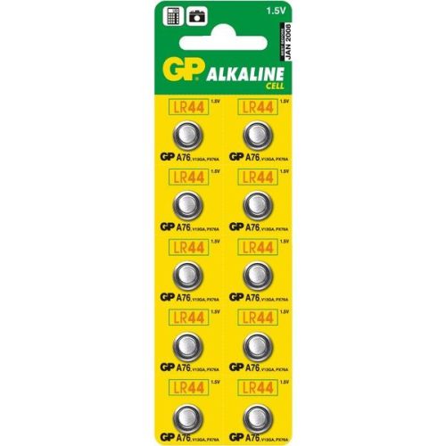  GP 1.5V Alkáli elem (LR44) (10db/blister)  (GPA76-BL10) 