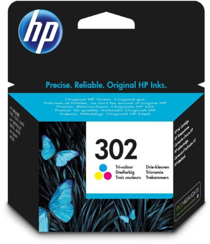  HP 302 háromszínű tintapatron (F6U65AE) 