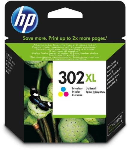  HP 302XL háromszínű tintapatron (F6U67AE) 