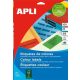  APLI 105x37 mm etikett, zöld 1600 darab (LCA12979) 