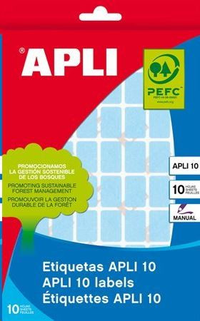  APLI 12x18 mm kézzel írható etikett, kerekített sarkú, piros 448 darab (LCA2752) 