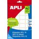  APLI 20x50 mm kézzel írható etikett, kerekített sarkú 150 darab (LCA1642) 
