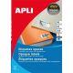  APLI 210x297 mm etikett, felülcímkézéshez (tökéletes fedés) 20 darab (LCA11709) 