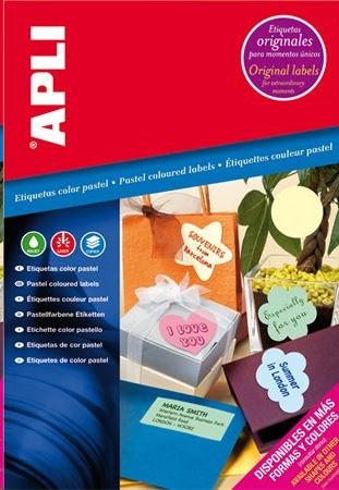  APLI 210x297 mm etikett, pasztell rózsaszín 20 darab (LCA11846) 