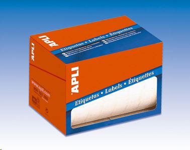  APLI 25 mm kör, kézzel írható etikett tekercs 2400 darab (LCA1674) 