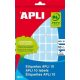  APLI 25x40 mm kézzel írható etikett, kerekített sarkú, zöld 128 darab (LCA2757) 