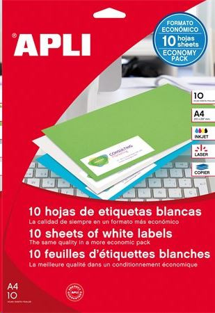  APLI 38x21.2 mm univerzális etikett, 650 darab (LCA12926) 