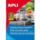  APLI 48.5x25.4 mm univerzális etikett, eltávolítható 4400 darab (LCA03054) 