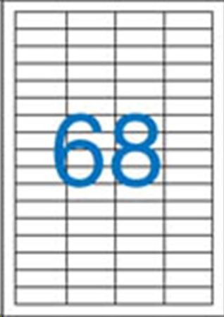  Victoria 48.5x16.9 mm univerzális etikett, 6800 darab (LCV11365) 