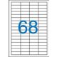  Victoria 48.5x16.9 mm univerzális etikett, 6800 darab (LCV11365) 