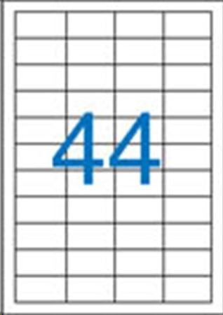  Victoria 48.5x25.4 mm univerzális etikett, 4400 darab (LCV11366) 