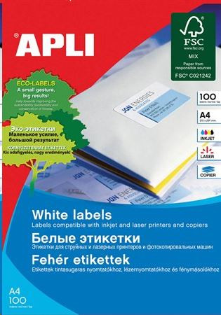  APLI 70x37 mm univerzális etikett, 600 darab (LCA10818) 