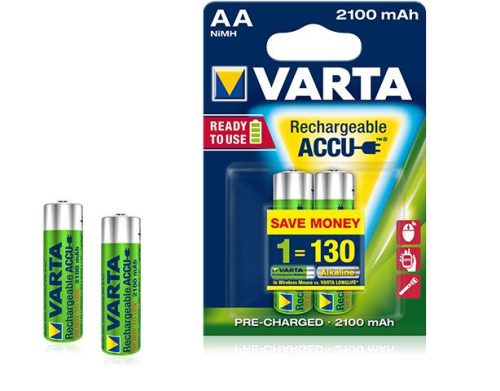  Varta Ready To Use AA Ni-Mh 2100 mAh ceruza akku (2db/csomag) 
