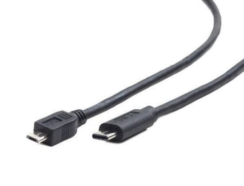  Gembird Cablexpert USB 2.0 micro B apa --> Type-C (USB-C) kábel 1m fekete (CCP-USB2-MBMCM-1M) 