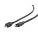  Gembird Cablexpert USB 2.0 micro B apa --> Type-C (USB-C) kábel 1m fekete (CCP-USB2-MBMCM-1M) 