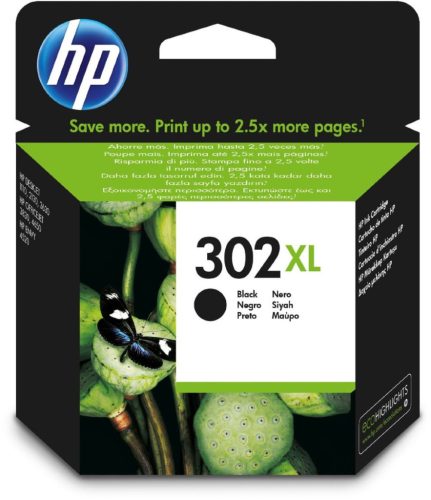  HP F6U68AE fekete tintapatron (302XL) 