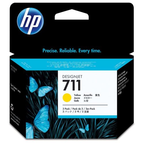  HP CZ136A sárga tintapatron 3db (711) 