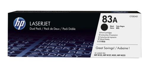  HP CF283AD 2-pack fekete toner (83A) 