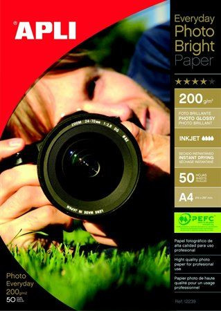 APLI Fotópapír tintasugaras "Everyday" A4 200g 50db fényes (12239) 