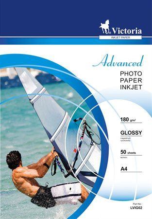  Victoria Fotópapír "Advanced" tintasugaras A4 180g 50db fényes (LVIG02) 