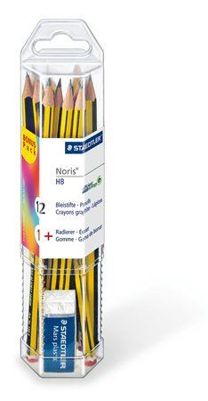  STAEDTLER "Noris" HB grafitceruza készlet (12 db) + ajándék radírral (TS61120P1) 
