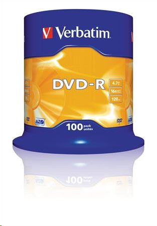  Verbatim DVD-R 4.7GB 16x DVD lemez 100db/henger  (43549) 
