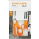  Fiskars általános + varróolló készlet narancssárga (859893) 