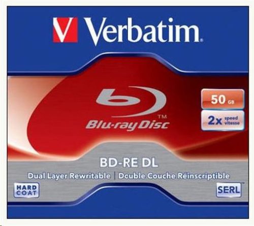  Verbatim BD-RE 50GB 2x újraírható Dupla Rétegű Blu-Ray lemez (43760) 