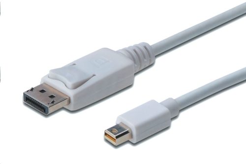 Assmann Mini Display Port -> Display Port kábel fehér 2m (AK-340102-020-W) 