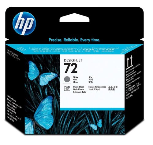  HP C9380A szürke és fotófekete DesignJet nyomtatófej (72) 