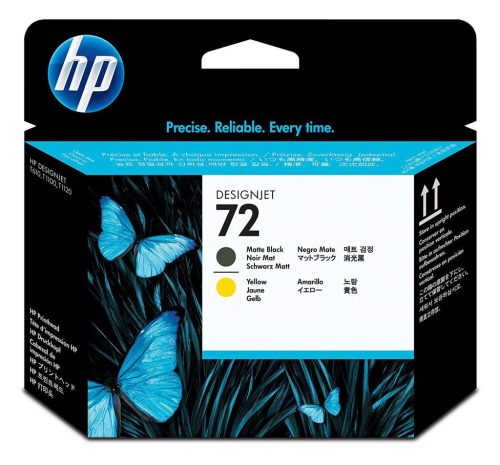 HP C9384A matt fekete és sárga DesignJet nyomtatófej (72) 