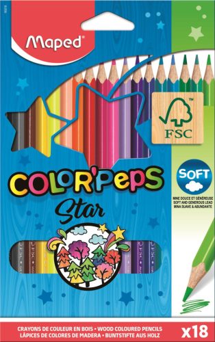  Maped "Color'Peps" színes ceruza készlet háromszögletű (IMA183218) 
