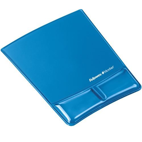  Fellowes Health-V Crystal egéralátét csuklótámasszal kék (9182201) 