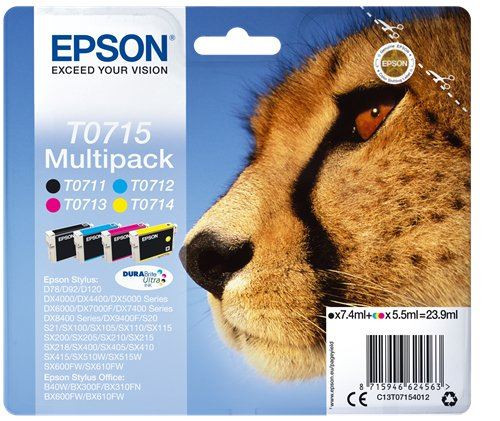  Epson C13T07154012 Multipack 4-szinű patron 