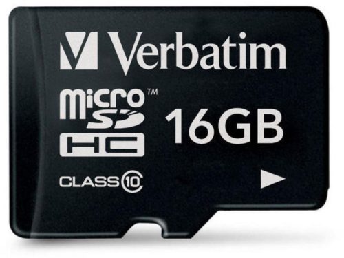  16GB microSDHC Verbatim CL10 memóriakártya + adapter (44082) 