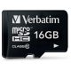  16GB microSDHC Verbatim CL10 memóriakártya + adapter (44082) 
