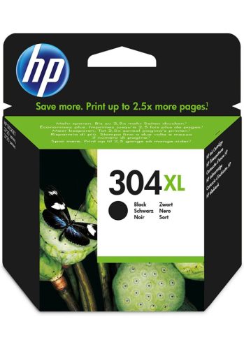  HP N9K08AE tintapatron fekete (304XL) 