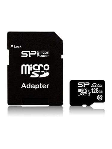  128GB microSDXC Silicon Power Elite UHS1 + adapter (SP128GBSTXBU1V10SP) 