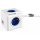  Allocacoc PowerCube Extended USB hálózati elosztó 1.5m fehér-kék  (1402BL/DEEUPC) 