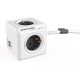  Allocacoc PowerCube Extended USB hálózati elosztó 1.5m fehér-szürke  (1402GY/DEEUPC) 